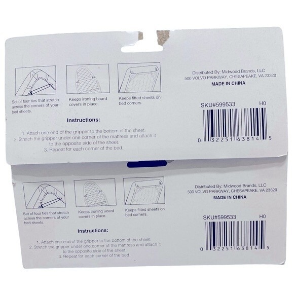 Bed Sheet Grippers (2 x 4-Pack) - Picture 2 of 2